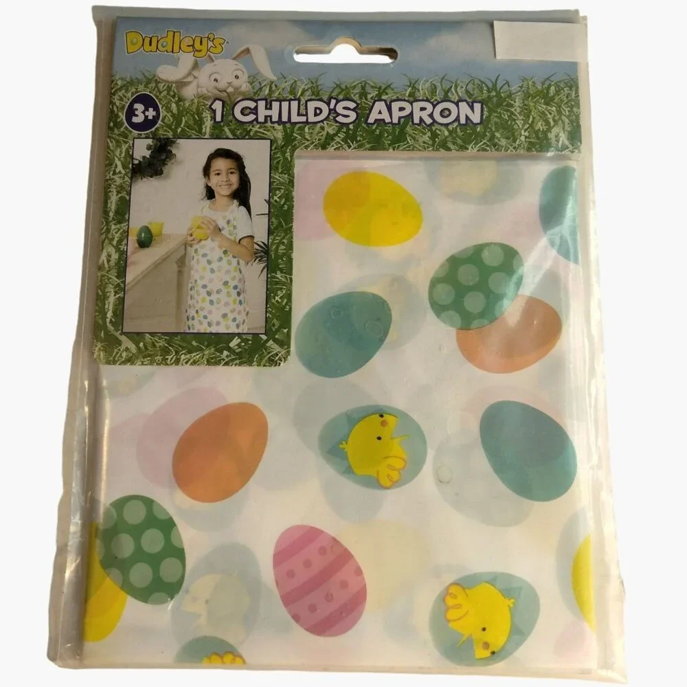 Easter Egg Decorating Kit Apron Magic Dots NO Dye R J Rabbit Stickers